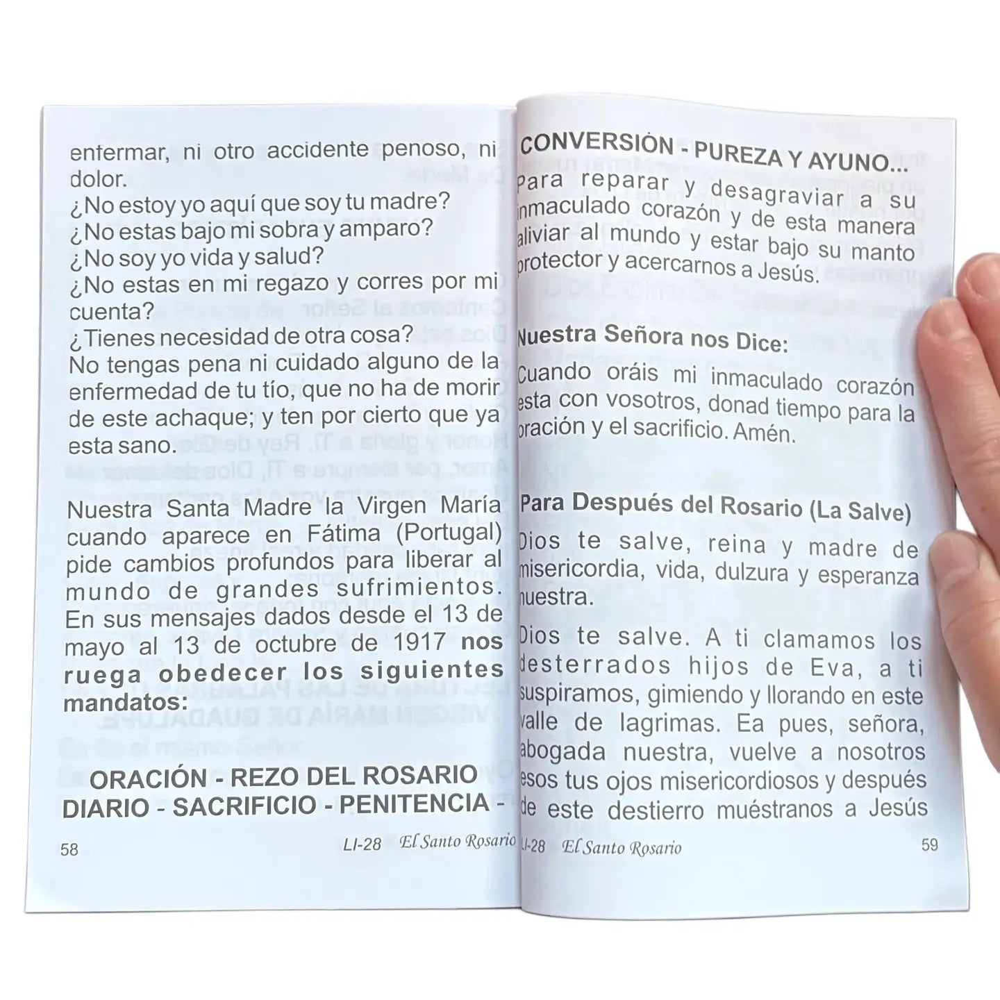 El Santo Rosario Softcover Book
