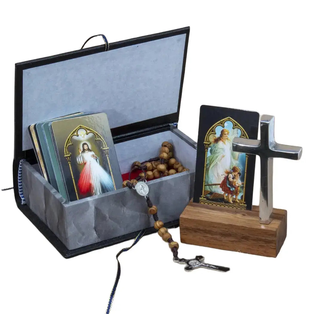 Portable Altar "Crux Fidelis" - BLACK     6.25"