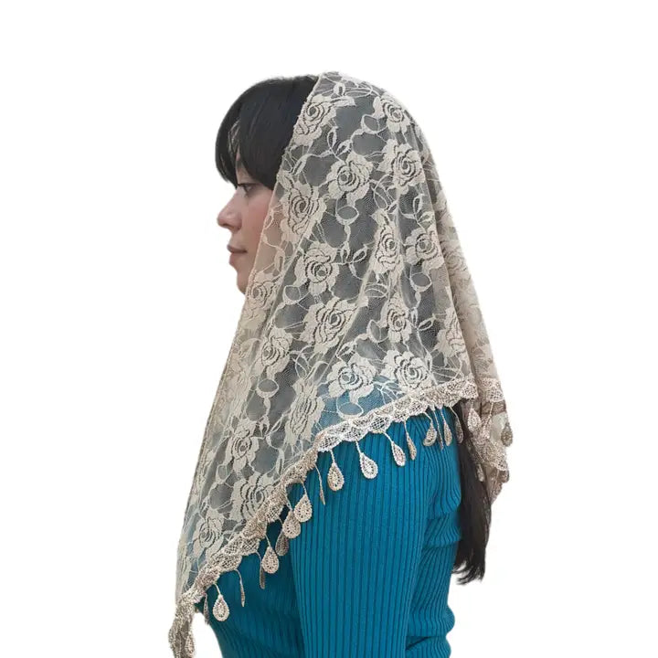 Veil ~ St. Claire of Assisi - BEIGE