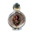Holy Water Bottle - St. Dymphna Encased w/ Rose Top 2.5"