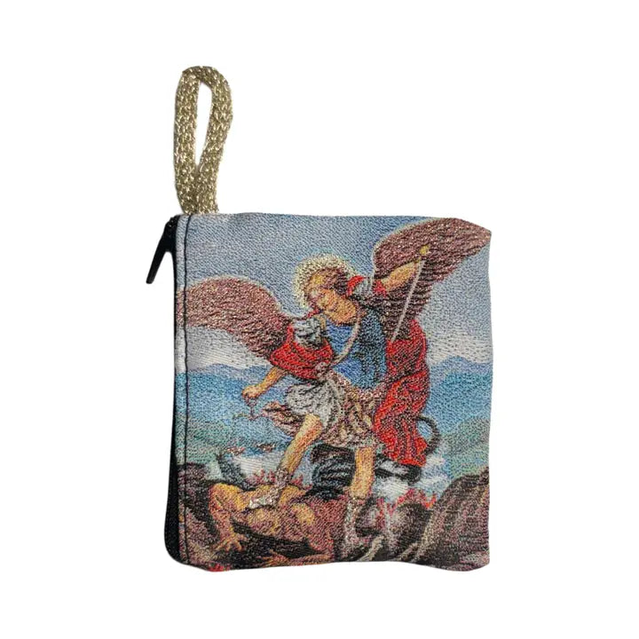 St. Michael SM Rosary Pouch    3″ x 4″