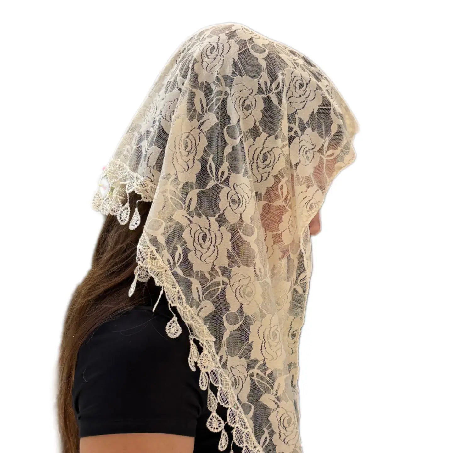 St. Claire of Assisi Veil - CREAM