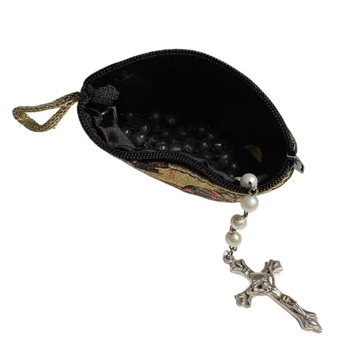 Our Lady of Perpetual Help SM Rosary Pouch     3″ x 4″