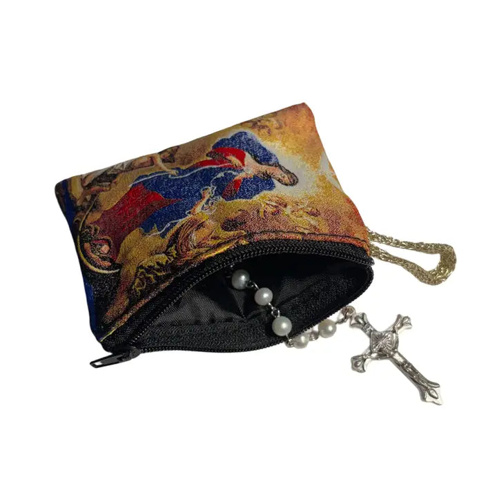 Lady Undoer of Knots SM Rosary Pouch    3″ x 4″