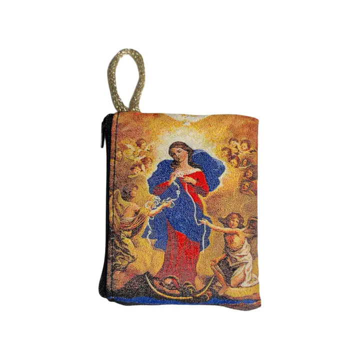 Lady Undoer of Knots SM Rosary Pouch    3″ x 4″