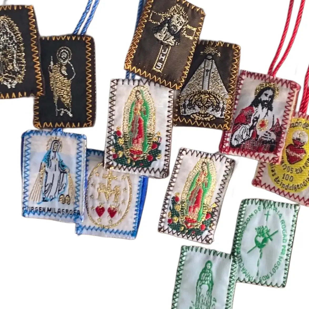 Scapular - JHS + Our Lady of Charity BROWN    1.25"