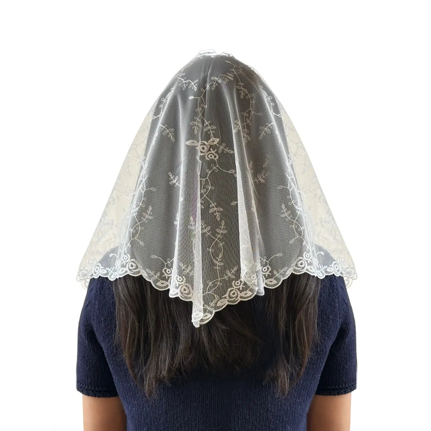 Veil ~ St. Teresa of Avila - WHITE