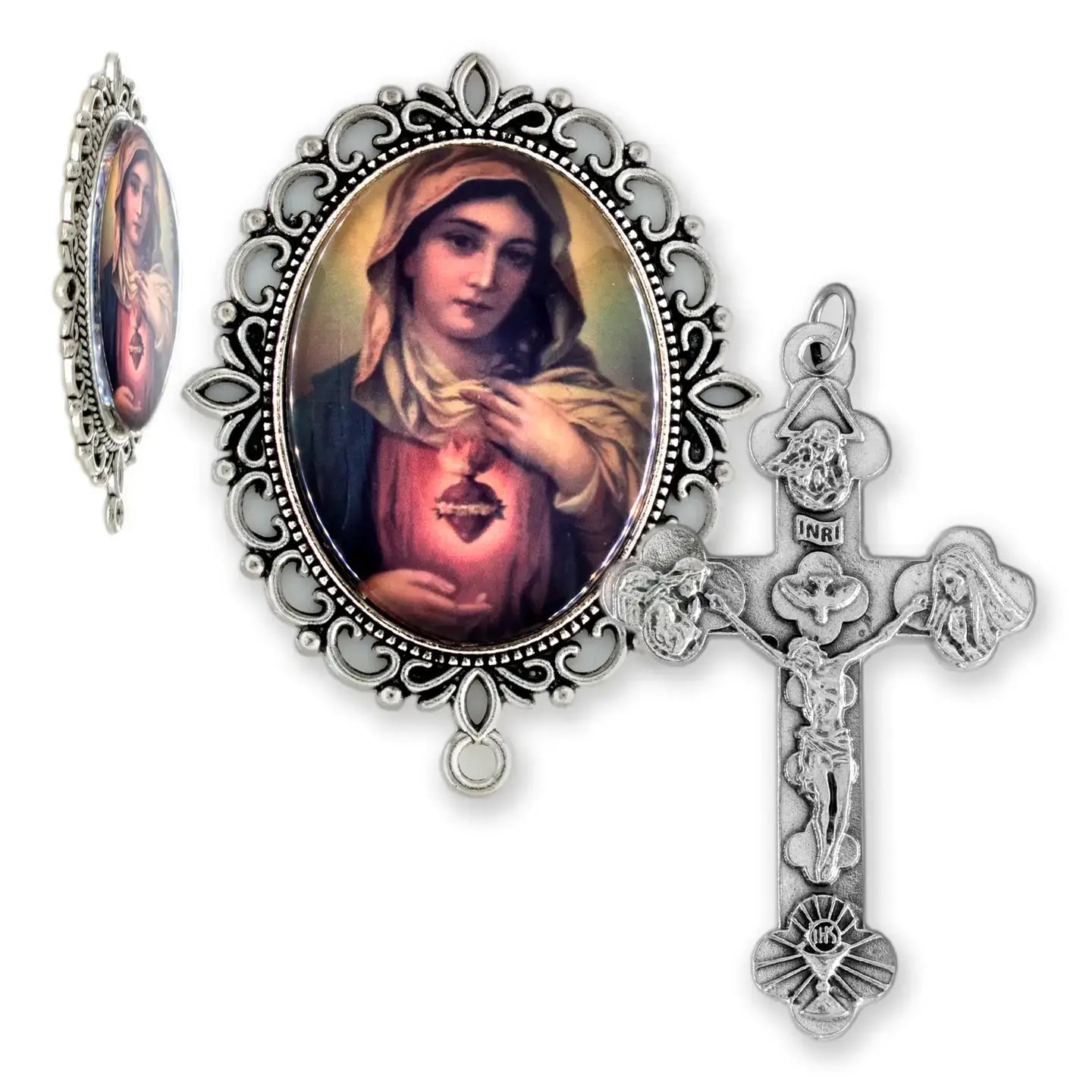 Rosary Center Sets XL - Lot of 16 (2.5" Crucifix)