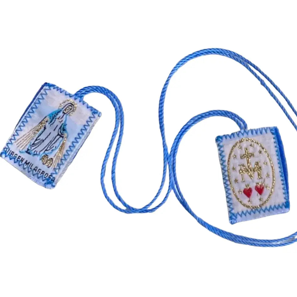 Scapular - Miraculous Mother BLUE 1.5"