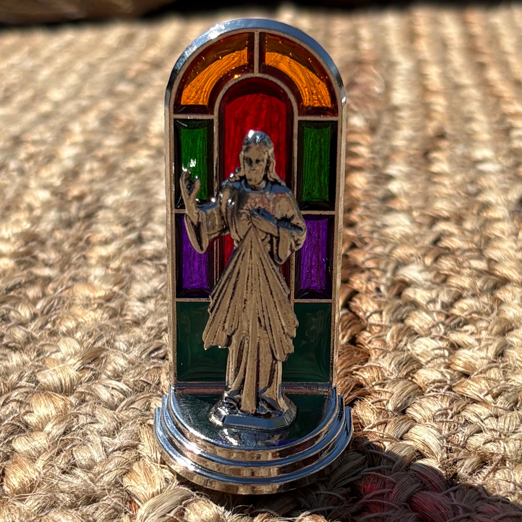 Divine Mercy Cathedral Dashboard Statuette 2.75"