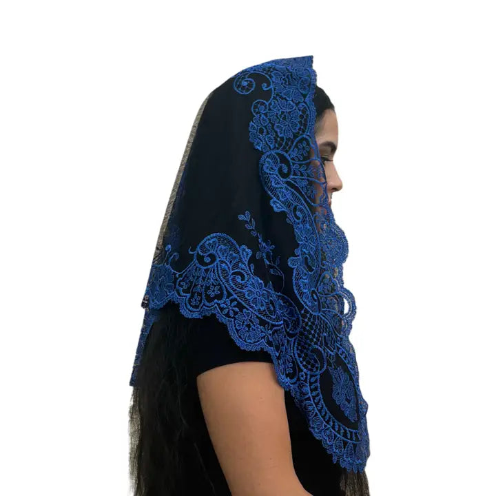 Veil ~ Ave Maria (B) - BLUE 