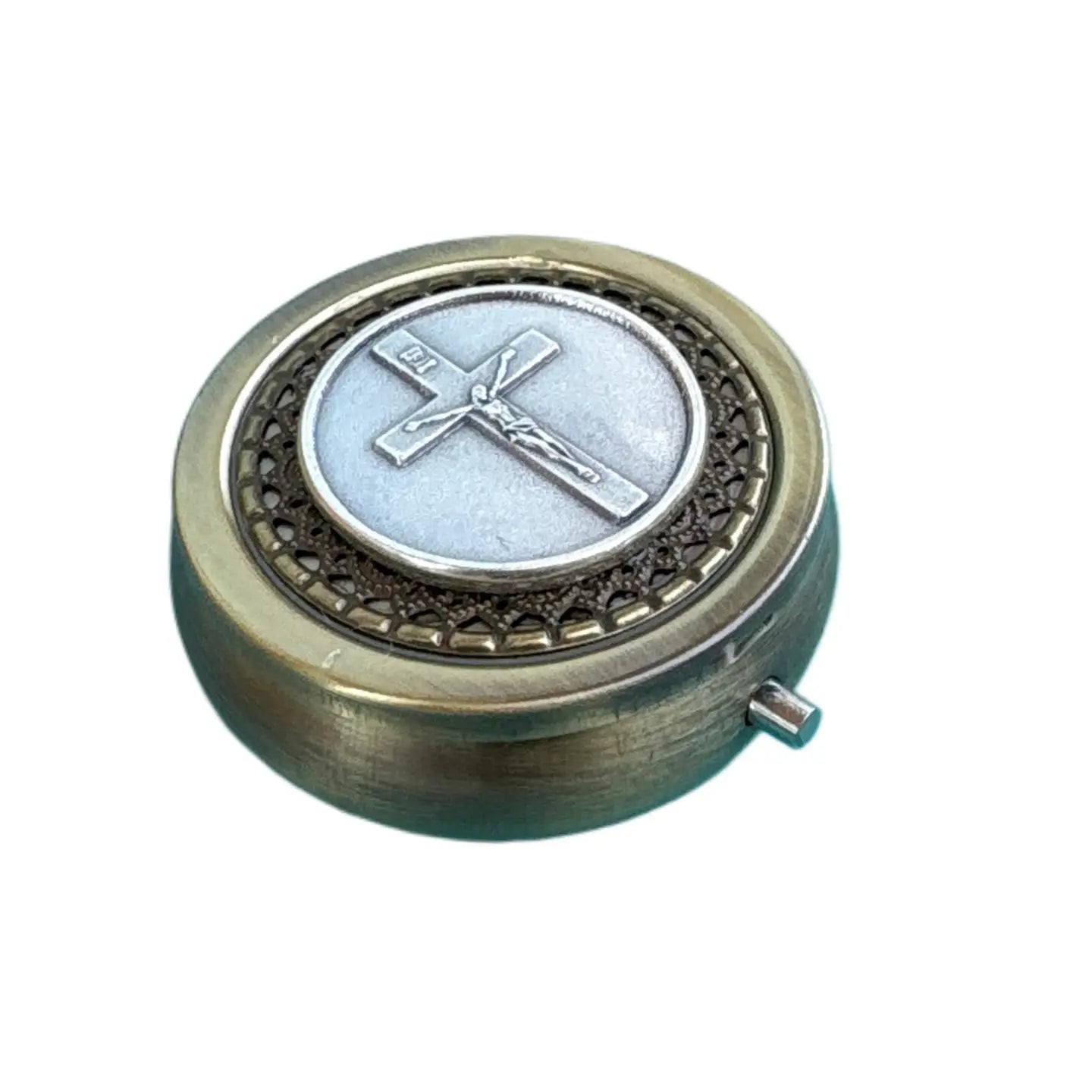 Jesus on The Cross Token Pyx    2"
