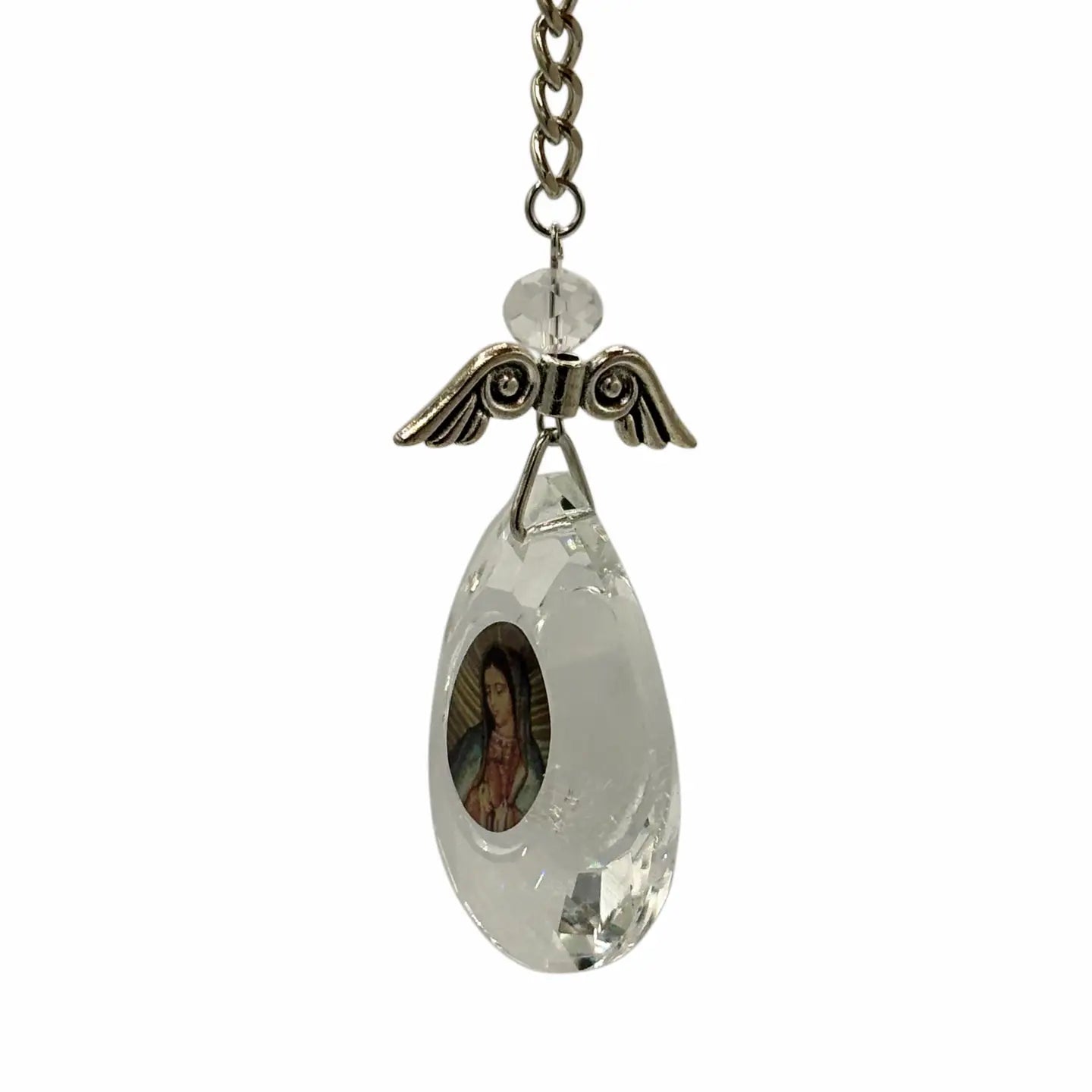 Our Lady of Guadalupe Teardrop Keychain    4” 