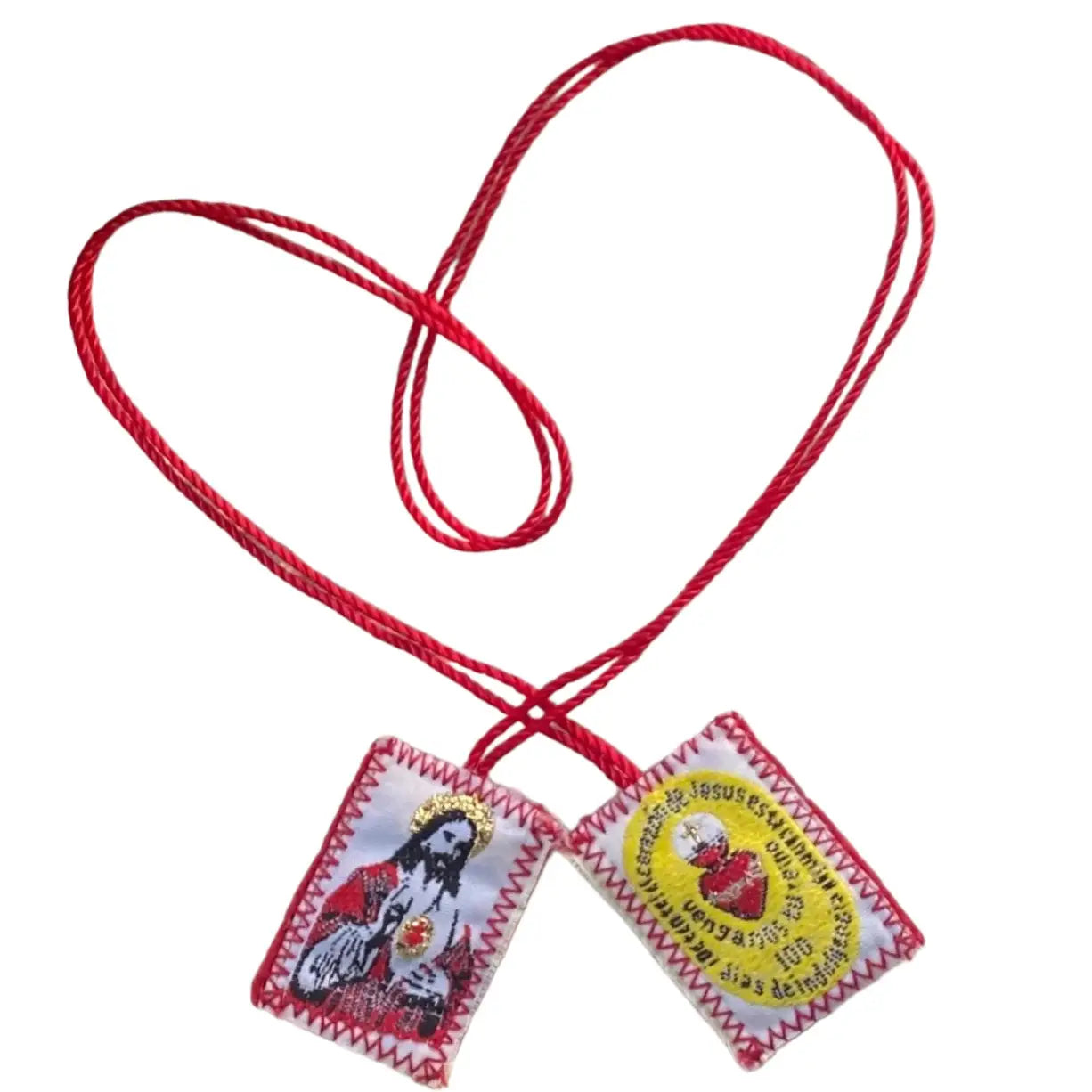 Scapular - Sacred Heart of Jesus RED 1.5"