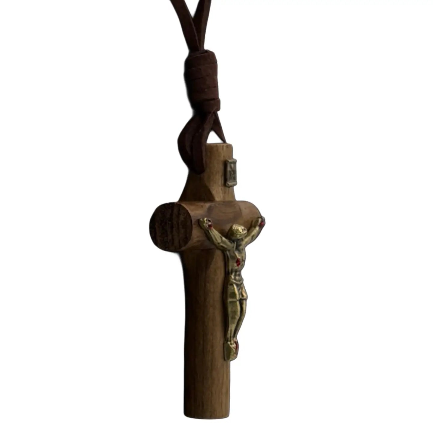 Crucifix Necklace Cylindrical   2.25”