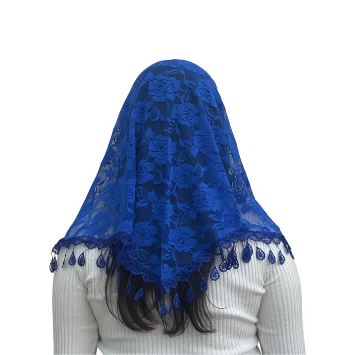 Veil ~ St. Claire of Assisi - BLUE