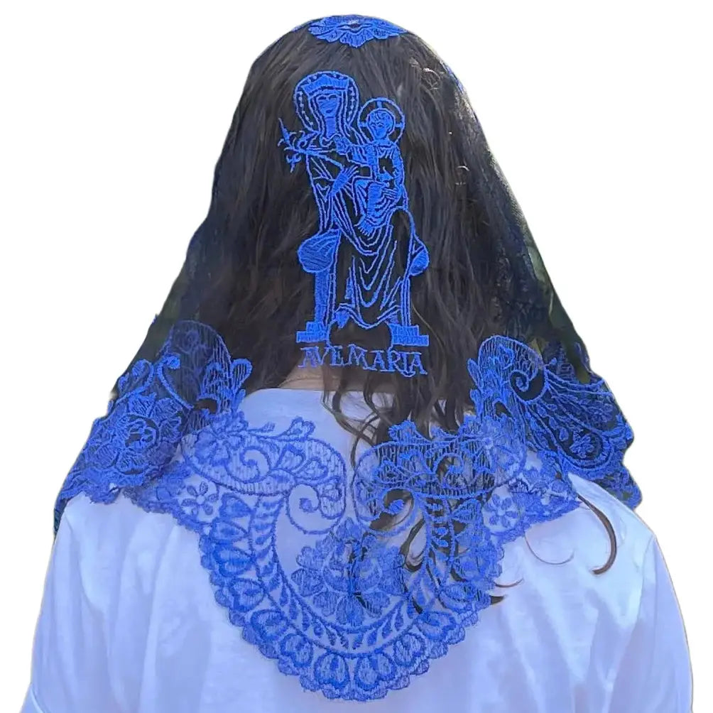Ave Maria (B)  Veil - BLUE