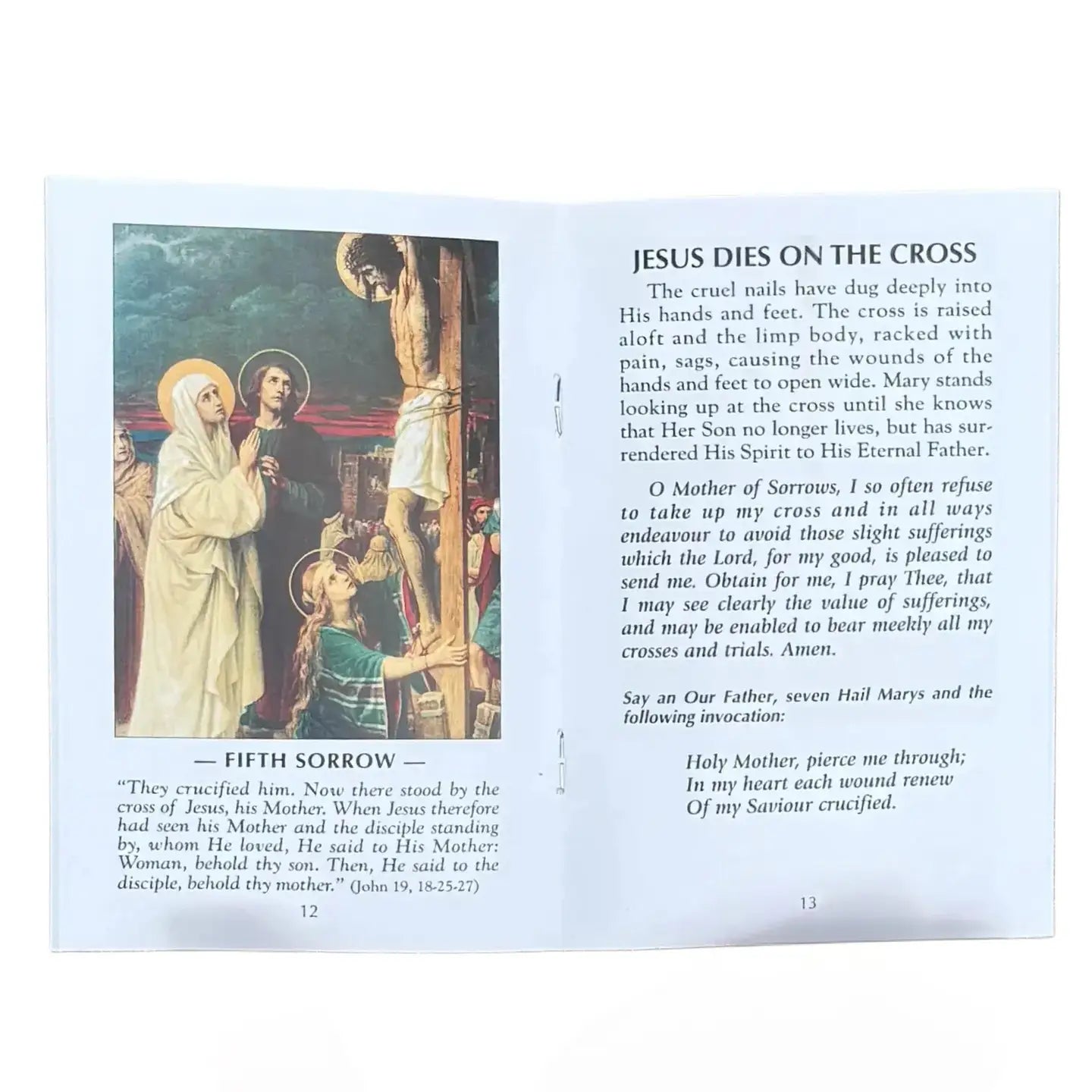 The Rosary of the Seven Sorrows Softcover Book