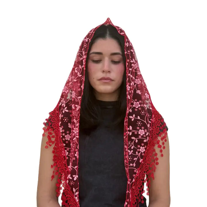 Veil ~ Cherry Blossom - RED
