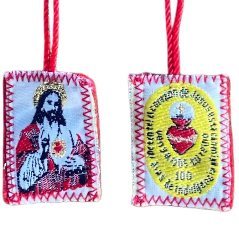 Scapular - Sacred Heart of Jesus RED   1.5"