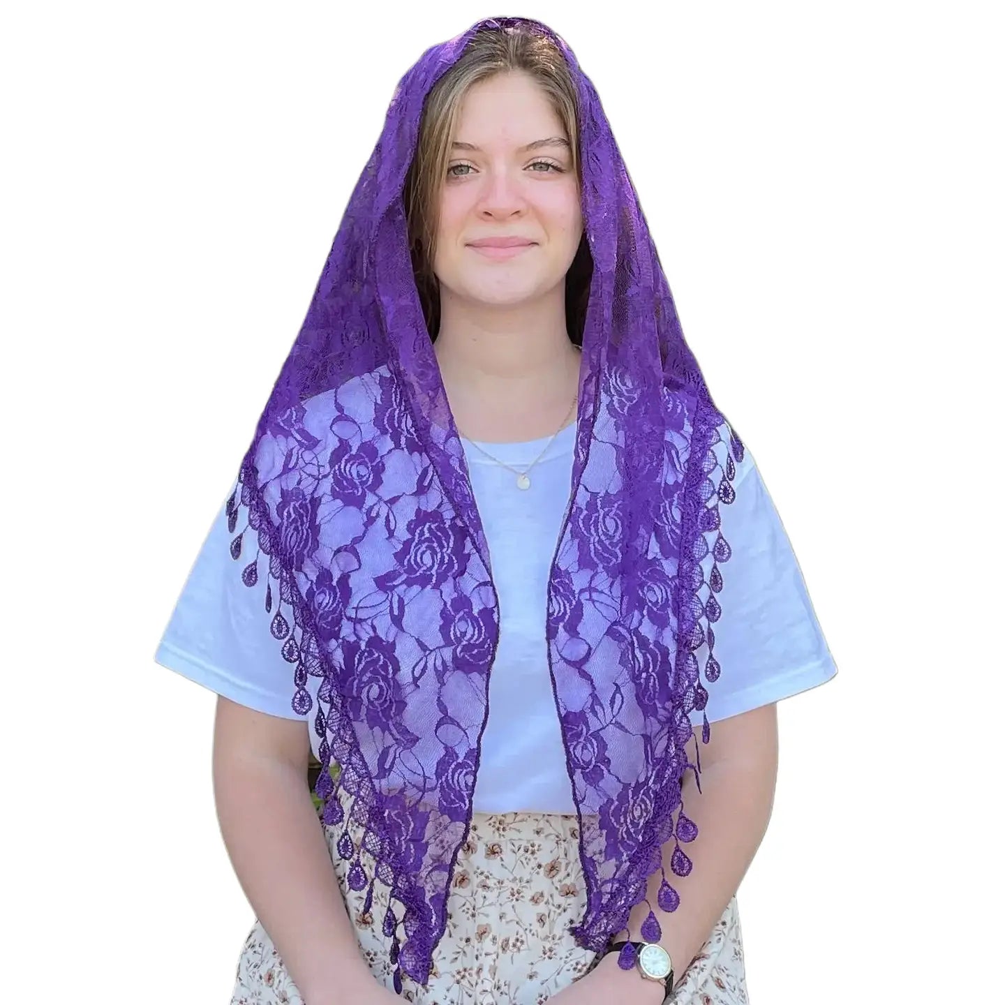 St. Claire of Assisi Veil - PURPLE