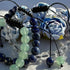 Gemstone - Genuine CLEAR QUARTZ Bracelet w/ Cross Charm 7"