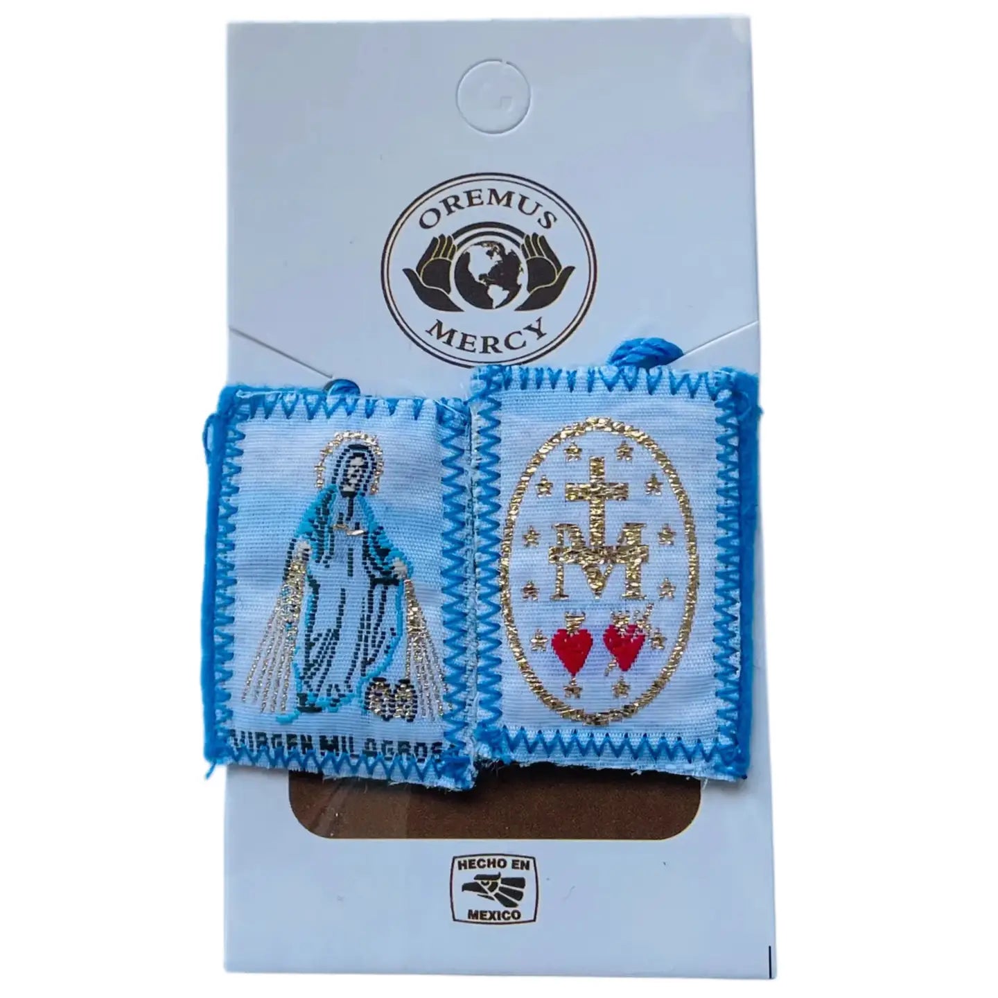Scapular - Miraculous Mother BLUE 1.5"