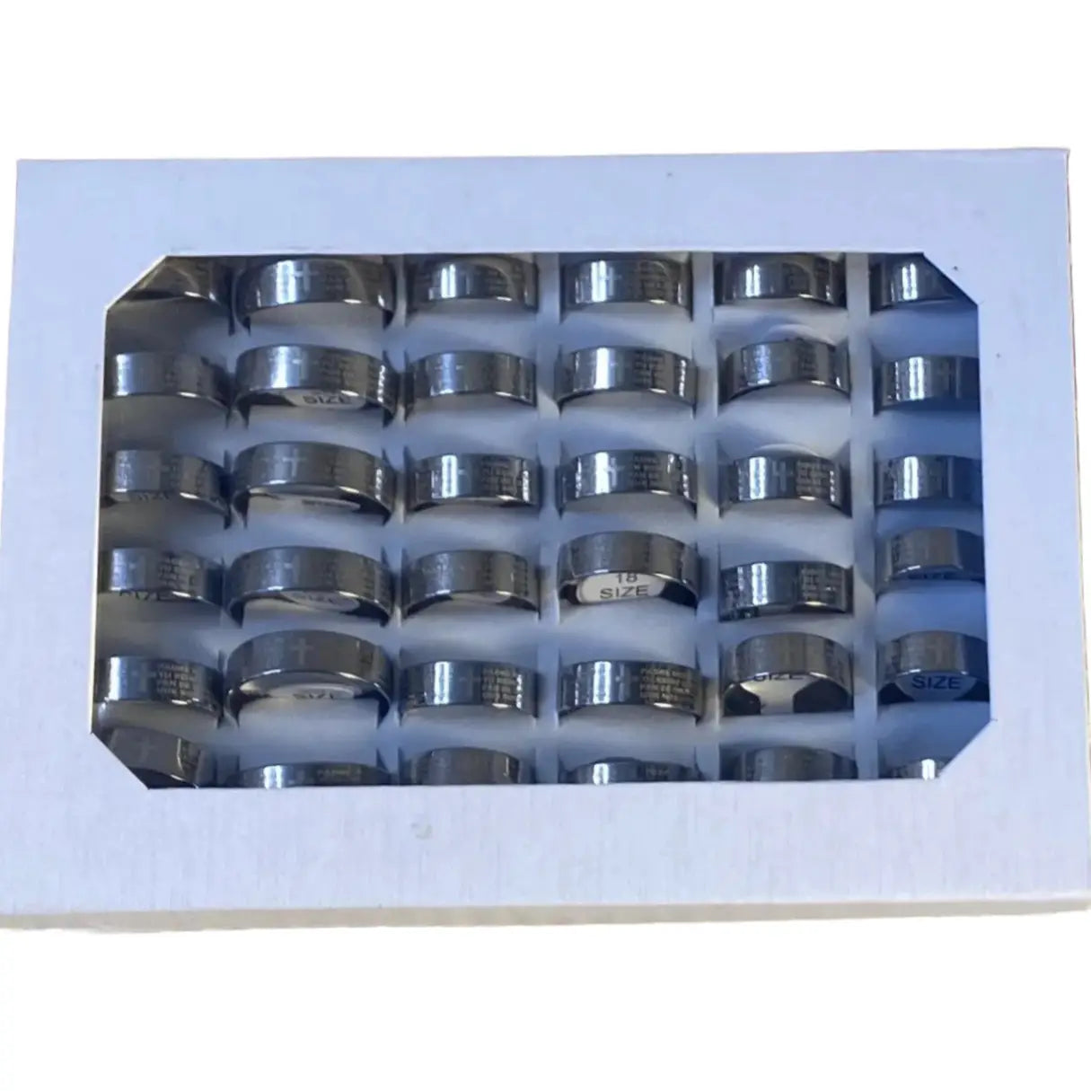 Rings Display "Padre Nuestro" Prayer   (36 pcs)