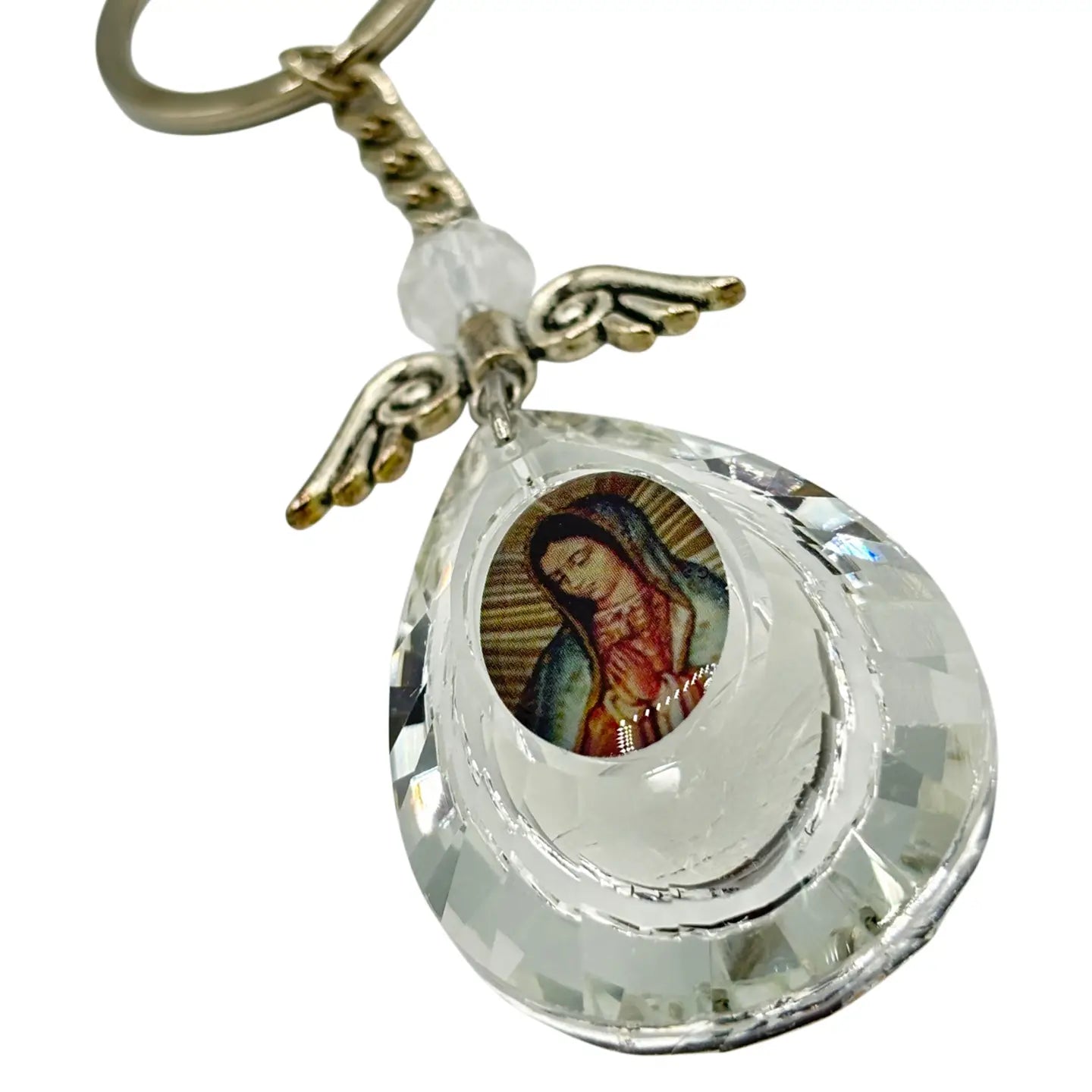 Our Lady of Guadalupe Teardrop Keychain    4” 