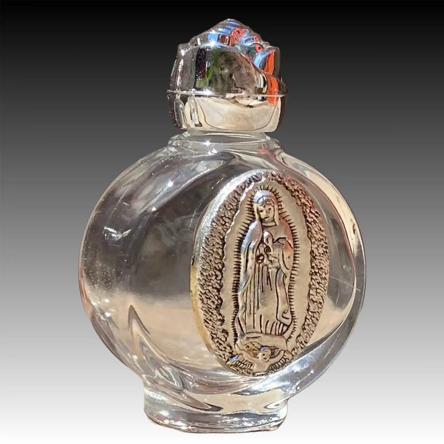OLOG Holy Water Bottle w/Rose Top  2.5"