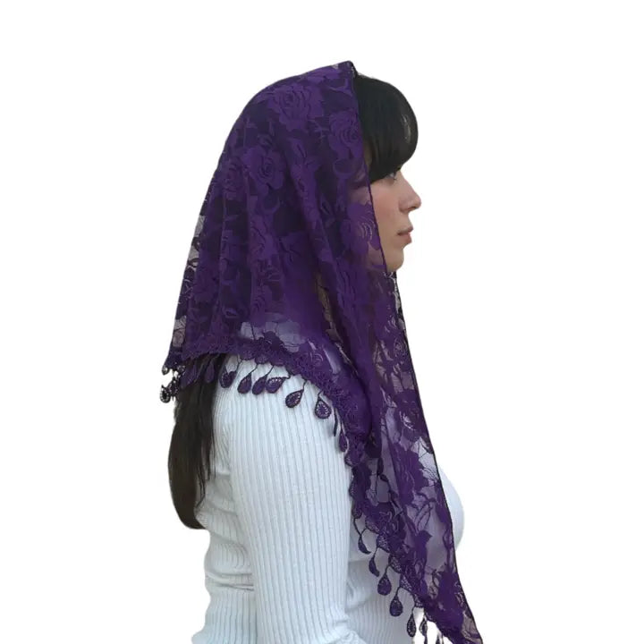 Veil ~ St. Claire of Assisi - PURPLE