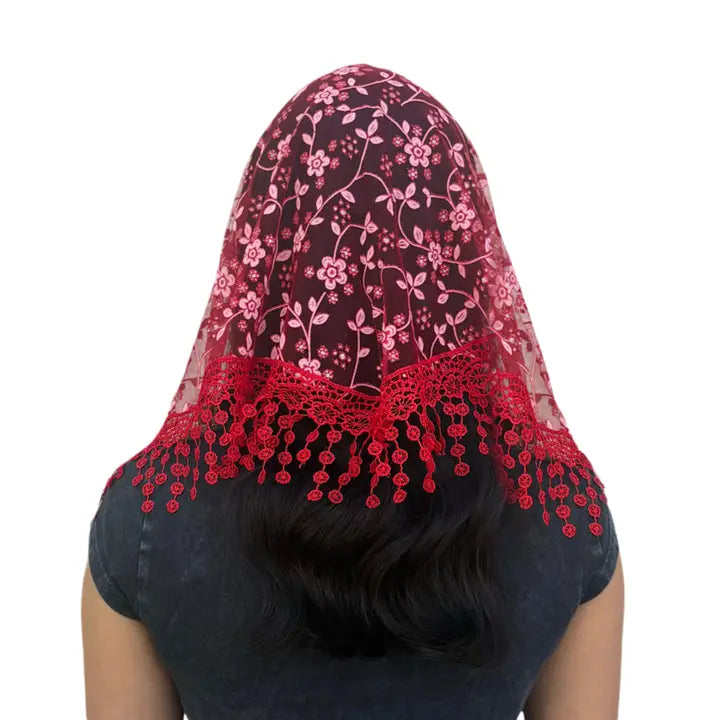 Veil ~ Cherry Blossom - RED