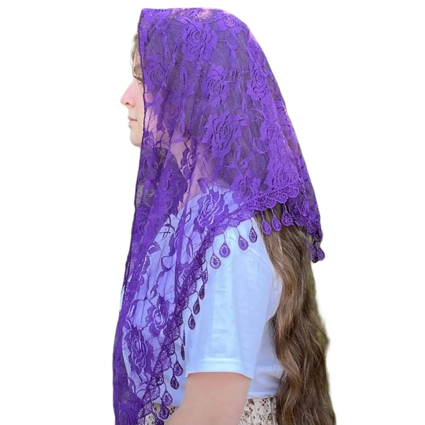 St. Claire of Assisi Veil - PURPLE