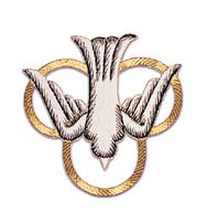 Holy Spirit Appliqué - Hand Embroidered (M162)