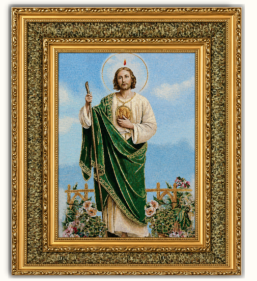 St. Jude Double Padded Framed Image   21"