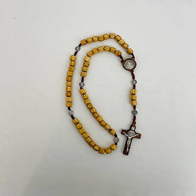 ST BENEDICT Wooden Rosary       (MOQ 3)