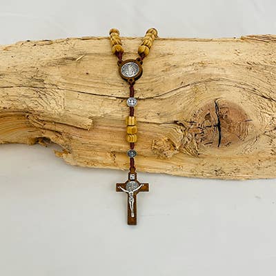 ST BENEDICT Wooden Rosary       (MOQ 3)