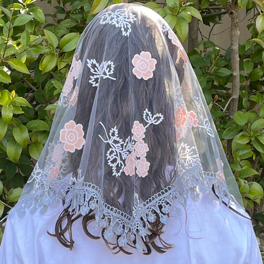 Mystic Rose Veil  -GRAY                 60" x 22"  (MOQ 1)