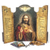 Sacred Heart Wooden Triptych w/boxes  (10" x 12")