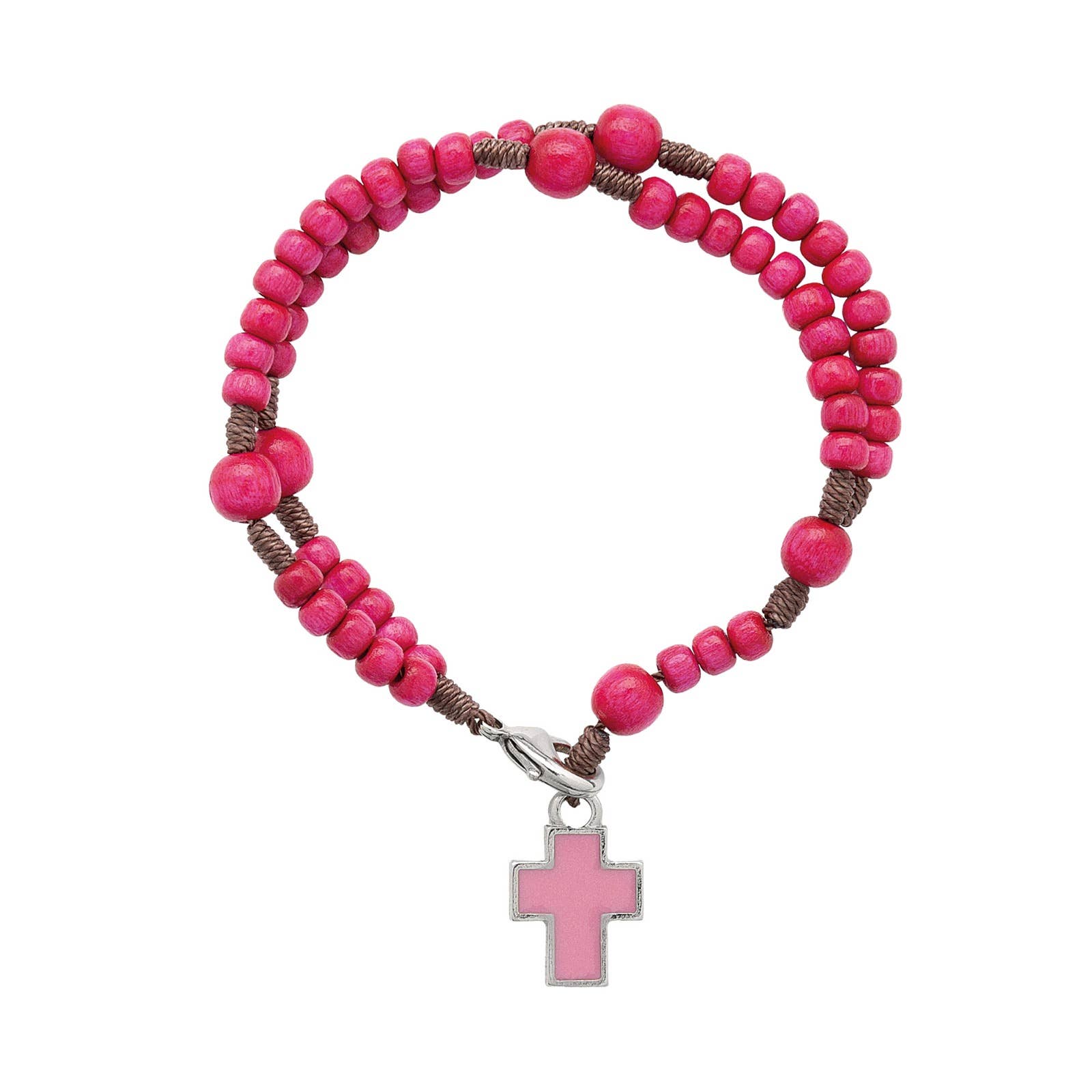 Pink Bracelet Rosary for kids