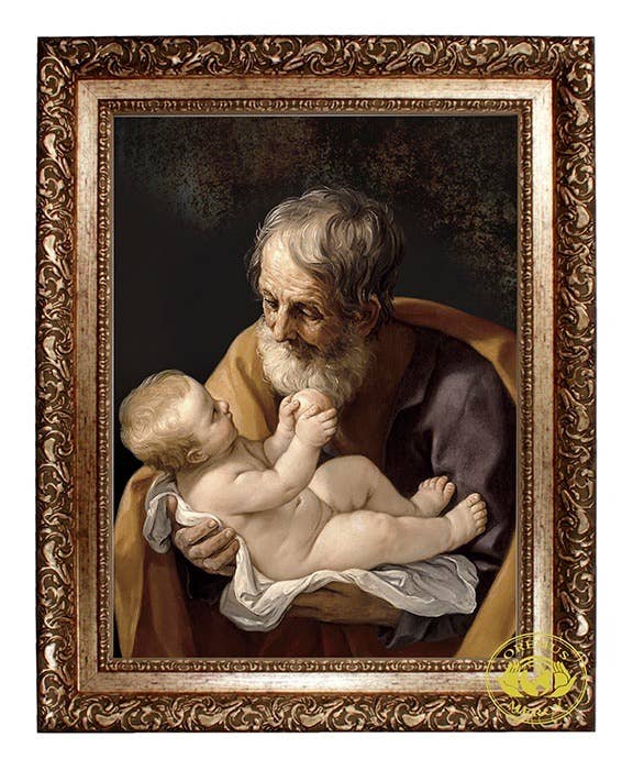 St Joseph and Child Jesus  -Canvas          (24" x 30")