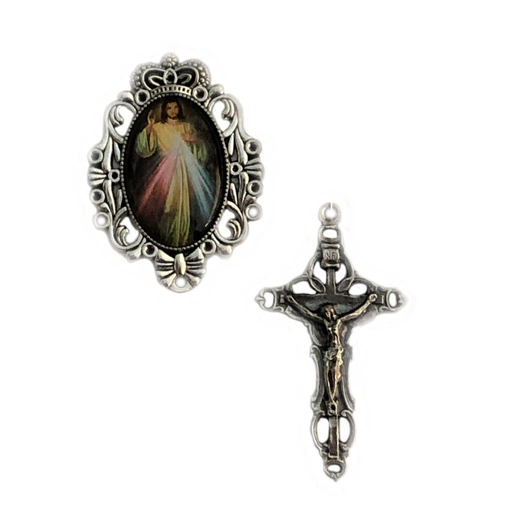 Divine Mercy Rosary Center Set  