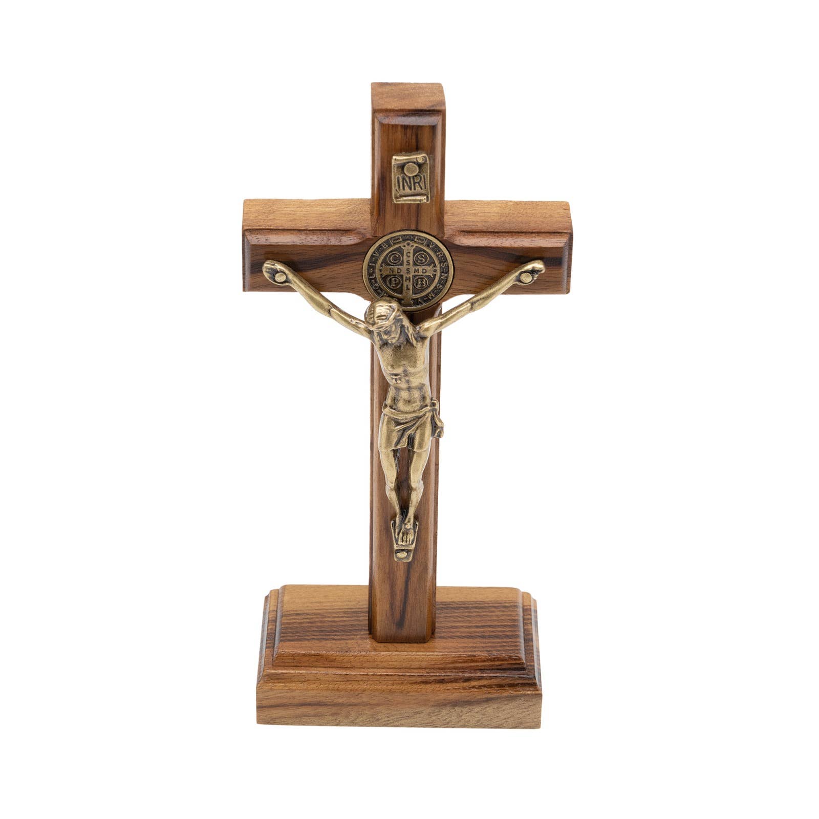 5" Wooden Cross with Stand