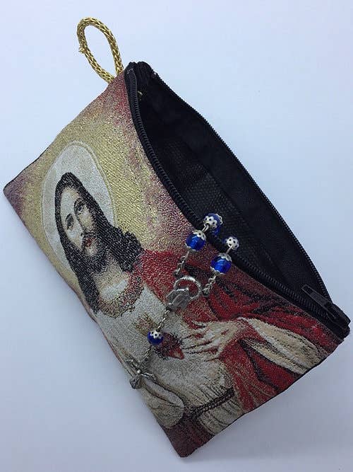 MD Rosary Pouch  – ORTH Sacred Heart of Jesus      (4" x 6")