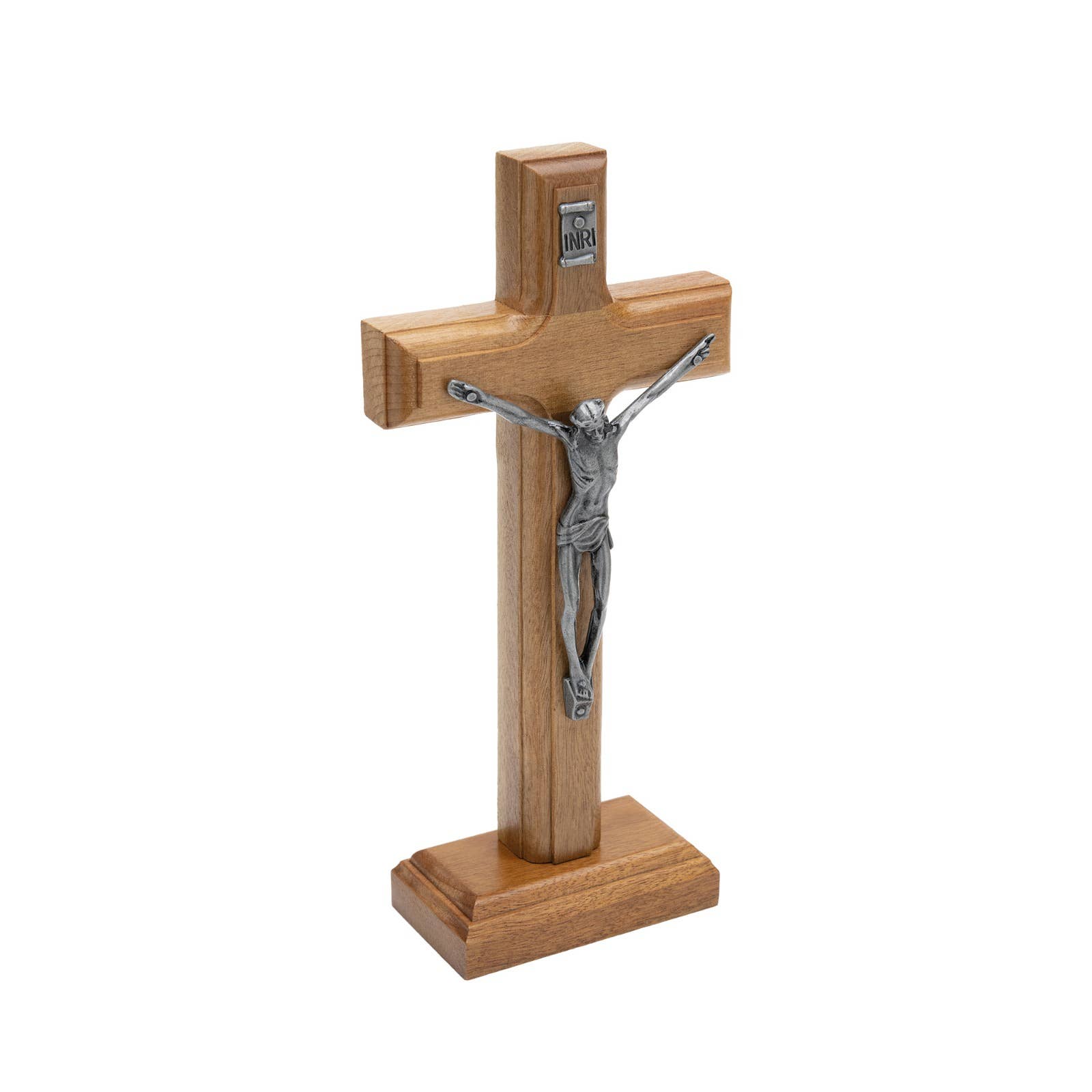 Wooden Cross with Stand    7.5"