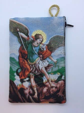 MD Rosary Pouch - St. Michael The Archangel   (4" X 6")