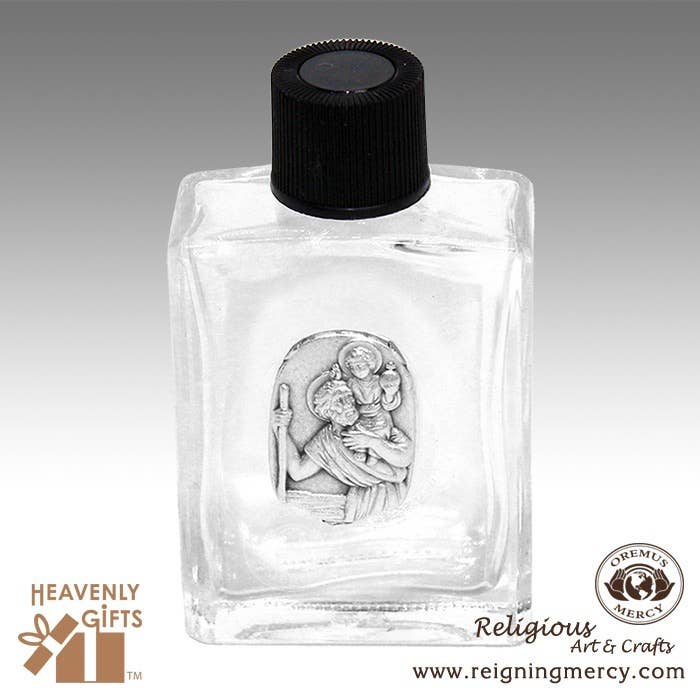 Saint Christopher Holy Water Bottles         (3")