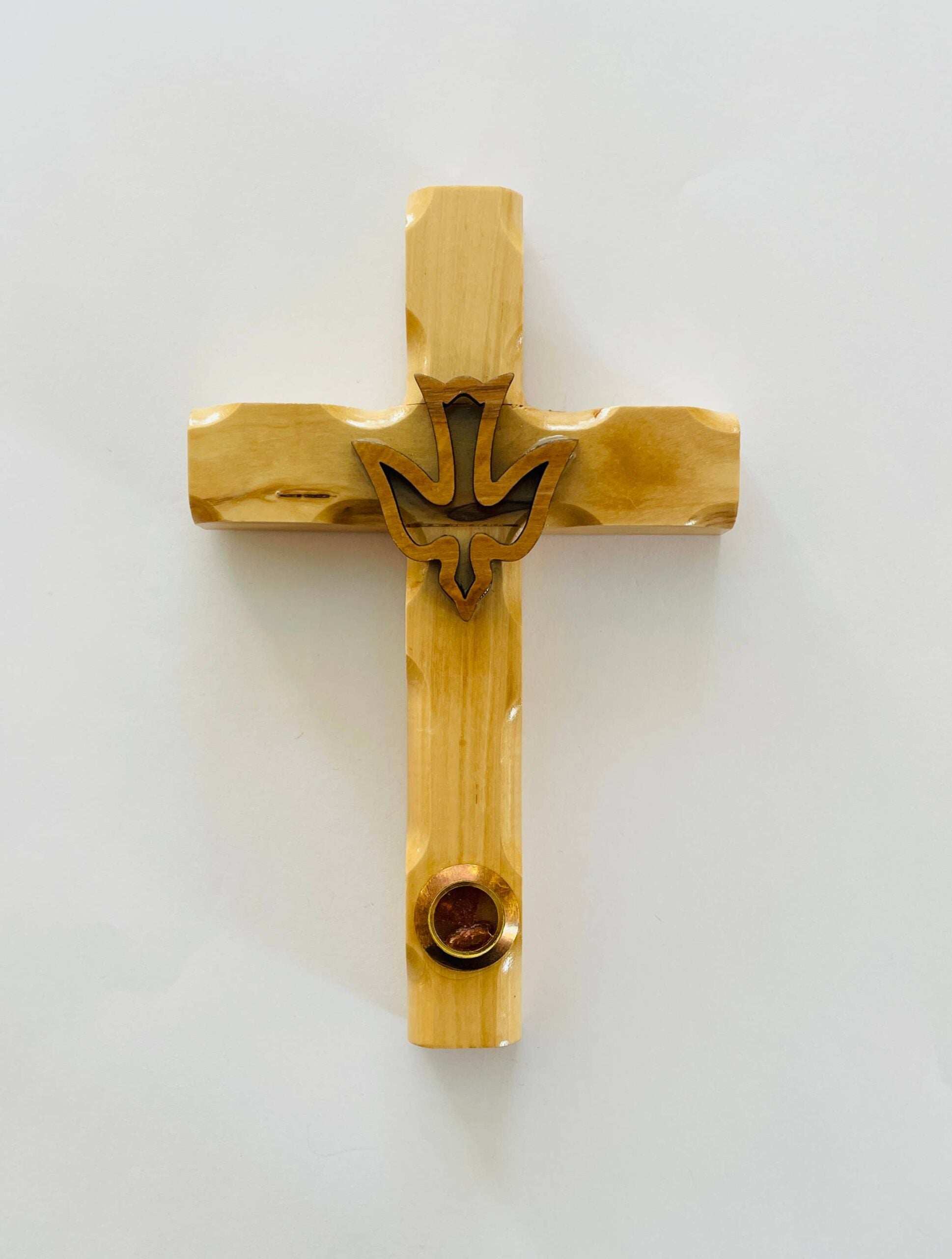 Holy Spirit  (Olive Wood Cross) from the Holyland