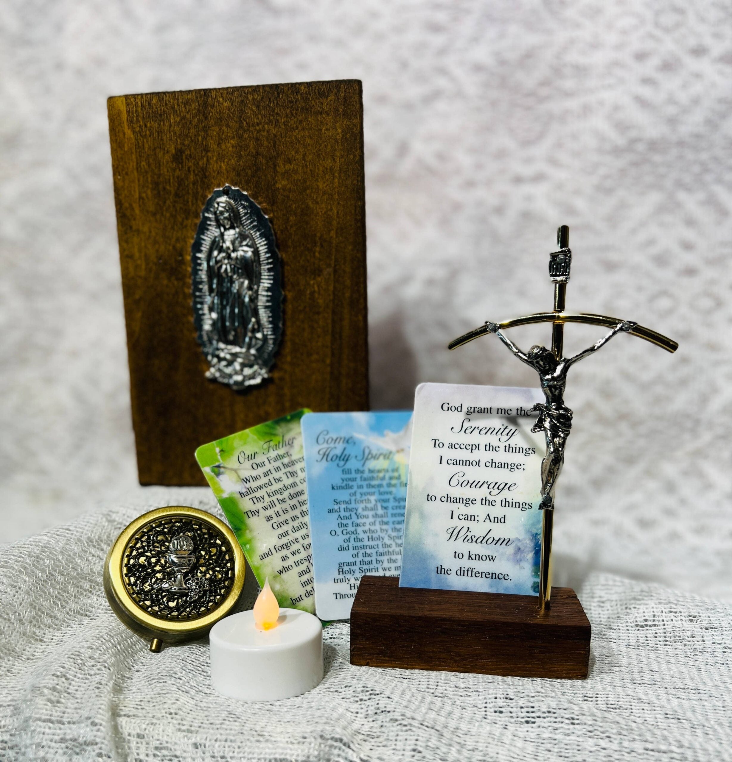 Portable Altar for the Sick & Homebound  -Virgin Guadalupe