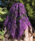 St. Catalina Thomas Veil  -BLACK-PURPLE  (48" x 23")